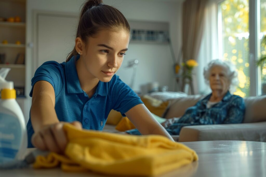 femme de ménage en résidence senior